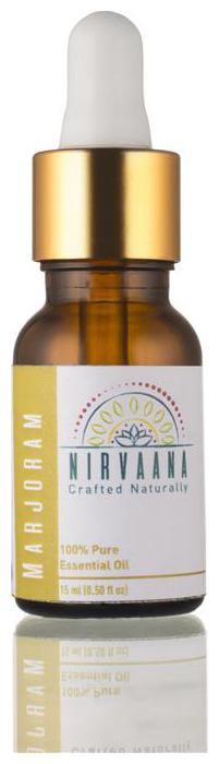 

Nirvaana 100 Pure Natural Marjoram Essential Oil - Therapeutic Grade 15 ml (Pack of 1)