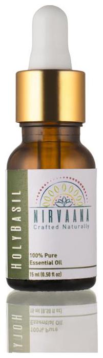 

Nirvaana 100 Pure Natural Basil Essential Oil - Therapeutic Grade 15 ml (Pack of 1)