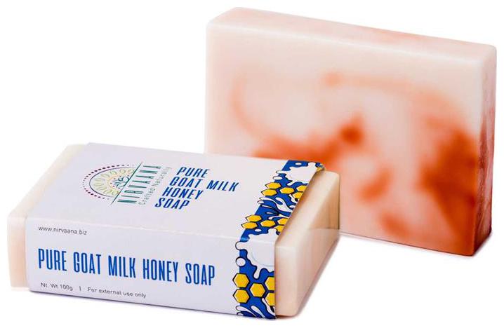 

Nirvaana Handmade Natural Goat Milk Honey Soap 100g