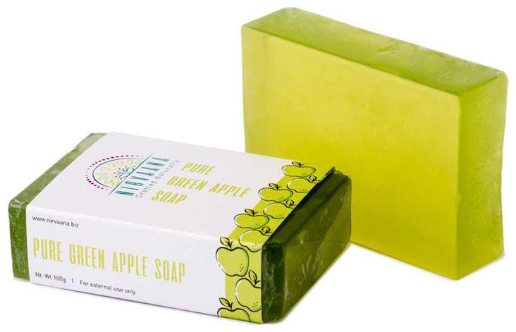 

Nirvaana Handmade Natural Green Apple Soap 100g