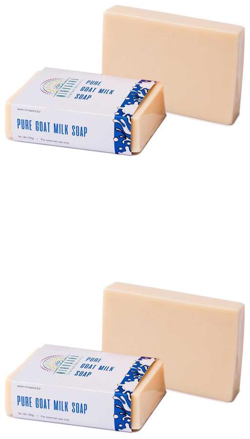 

Nirvaana Handmade Natural Goat Milk Soap 100g (Pack of 2)