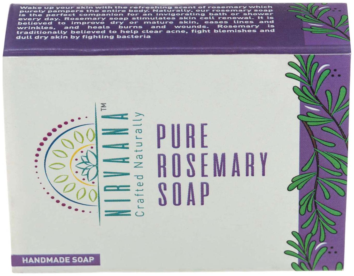 

Nirvaana Natural Pure Handmade Rosemary Soap 100g