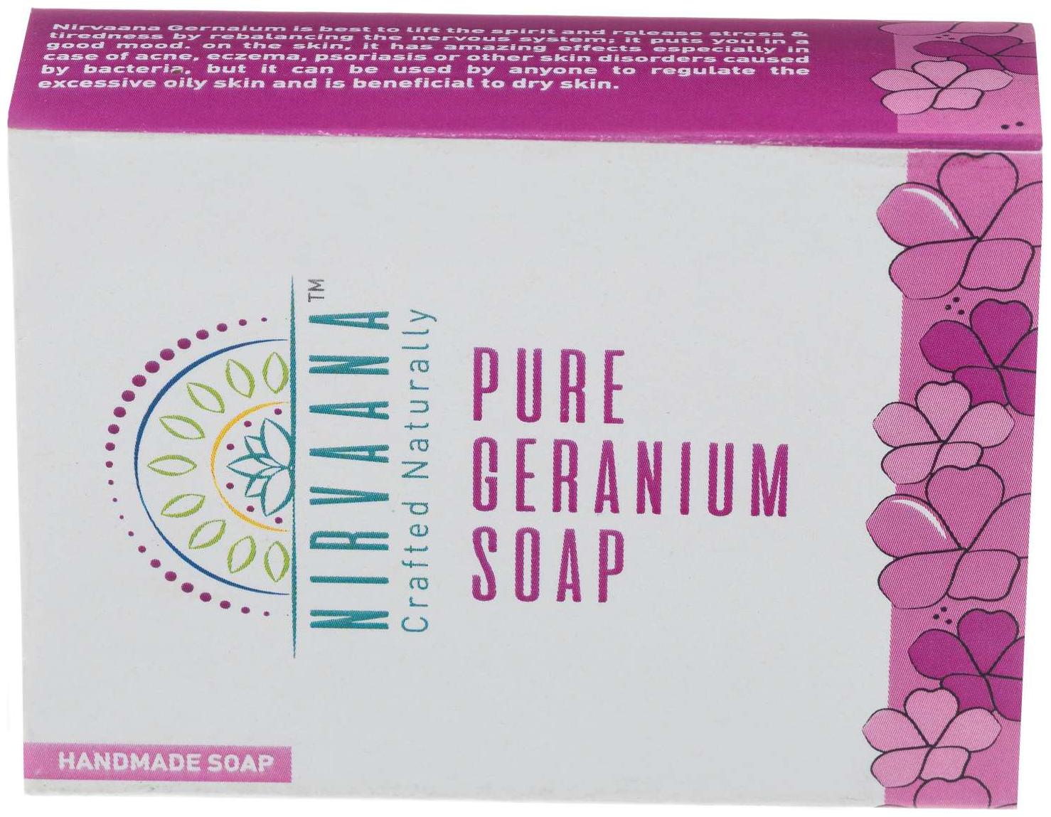 

Nirvaana Natural Pure Handmade Geranium Soap 100g