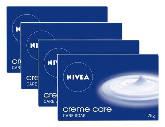 

Nivea Creme Care Soap - For Normal To Dry Skin 75 g Pack Of 4 Buy 3 Get 1 Free