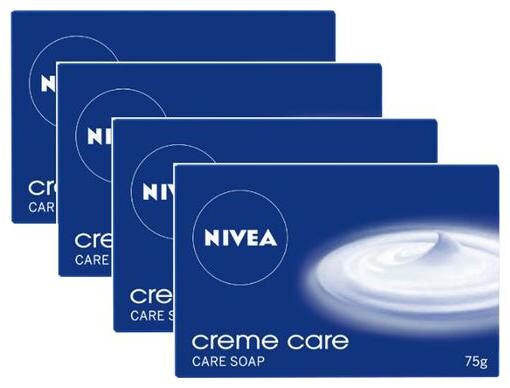 

Nivea Creme Care Soap - For Normal To Dry Skin 75 g Pack Of 4 Buy 3 Get 1 Free