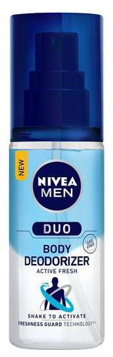 

Nivea Men Duo Body Deodorizers - Active Fresh 100 ml