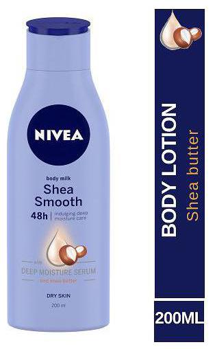 

Nivea Shea Smooth Body Milk - For Dry Skin 200 ml