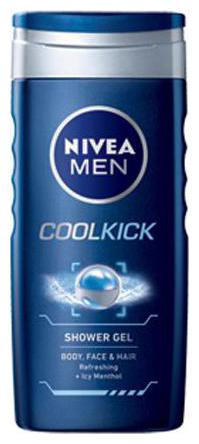 

Nivea Shower Gel Cool Kick 2 In 1 Body Hair (For Men) 250 ml