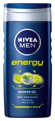 

Nivea Shower Gel - Energy For Men (2 In 1 Body Hair)Shower Gel - Energy For Men (Body Face Hair) 250 ml