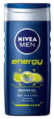 

Nivea Shower Gel - Energy For Men (2 In 1 Body Hair)Shower Gel - Energy For Men (Body Face Hair) 250 ml