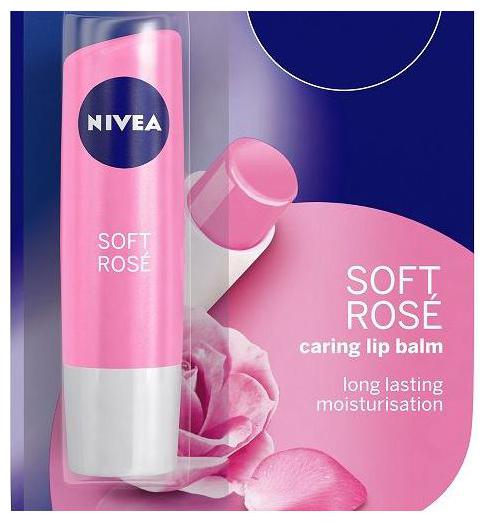 

Nivea Soft Rose Lip Balm 4 8 gm