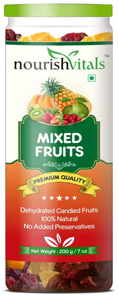 

Nourishvitals Mixed Dried Fruits (Dehydrated Fruits) - 200 g