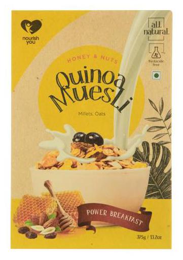 

Nourish You Quinoa Muesli - Honey Nuts 375 g