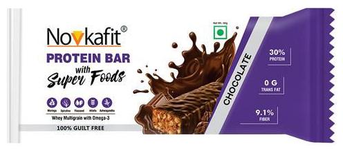 

Novkafit Chocolate Protein Bar With Super Foods 60 g