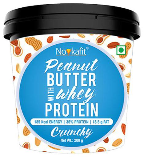

Novkafit Peanut Butter With Whey Protein - Crunchy 200 g