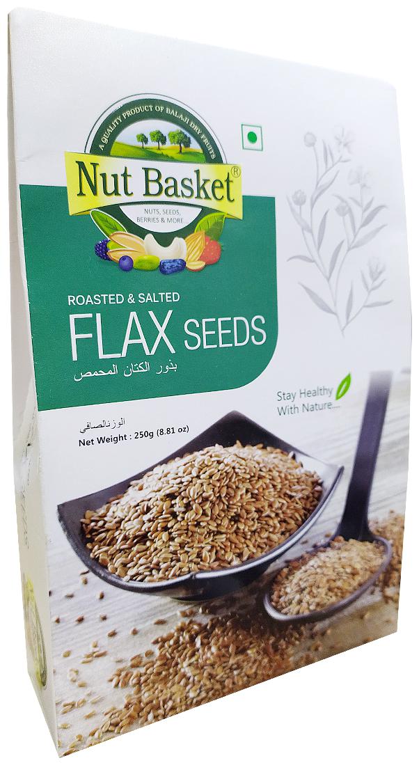 

Nut Basket Roasted Salted Flax Seeds 250G (Pack Of 1)