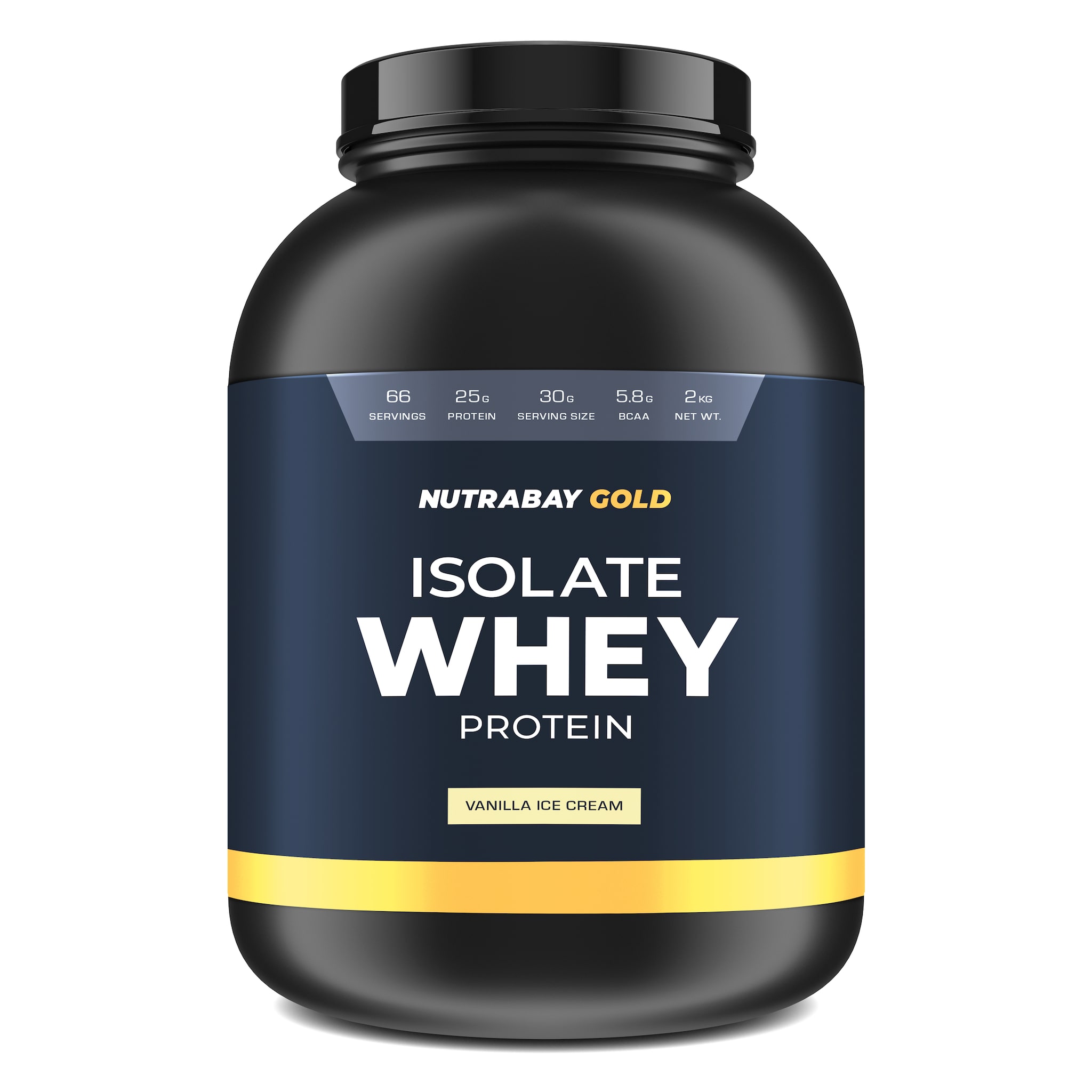 

Nutrabay Gold 100 Whey Protein Isolate - 2kg (Vanilla Ice Cream)