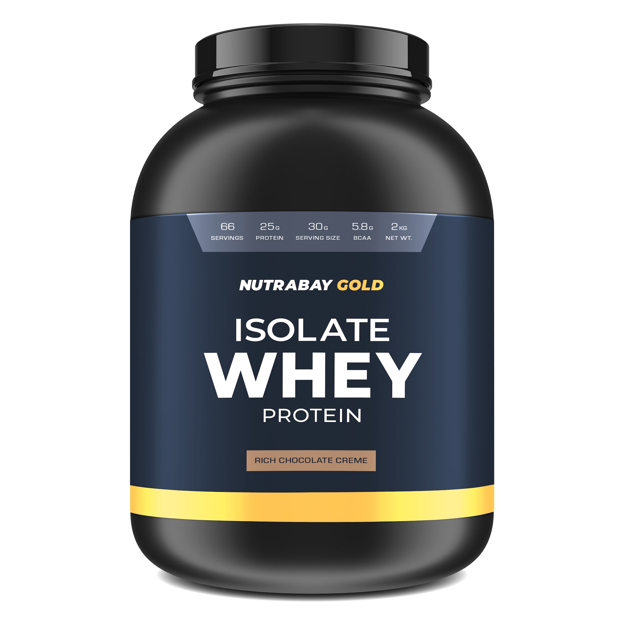 

Nutrabay Gold 100 Whey Protein Isolate - 2kg (Rich Chocolate Creme)