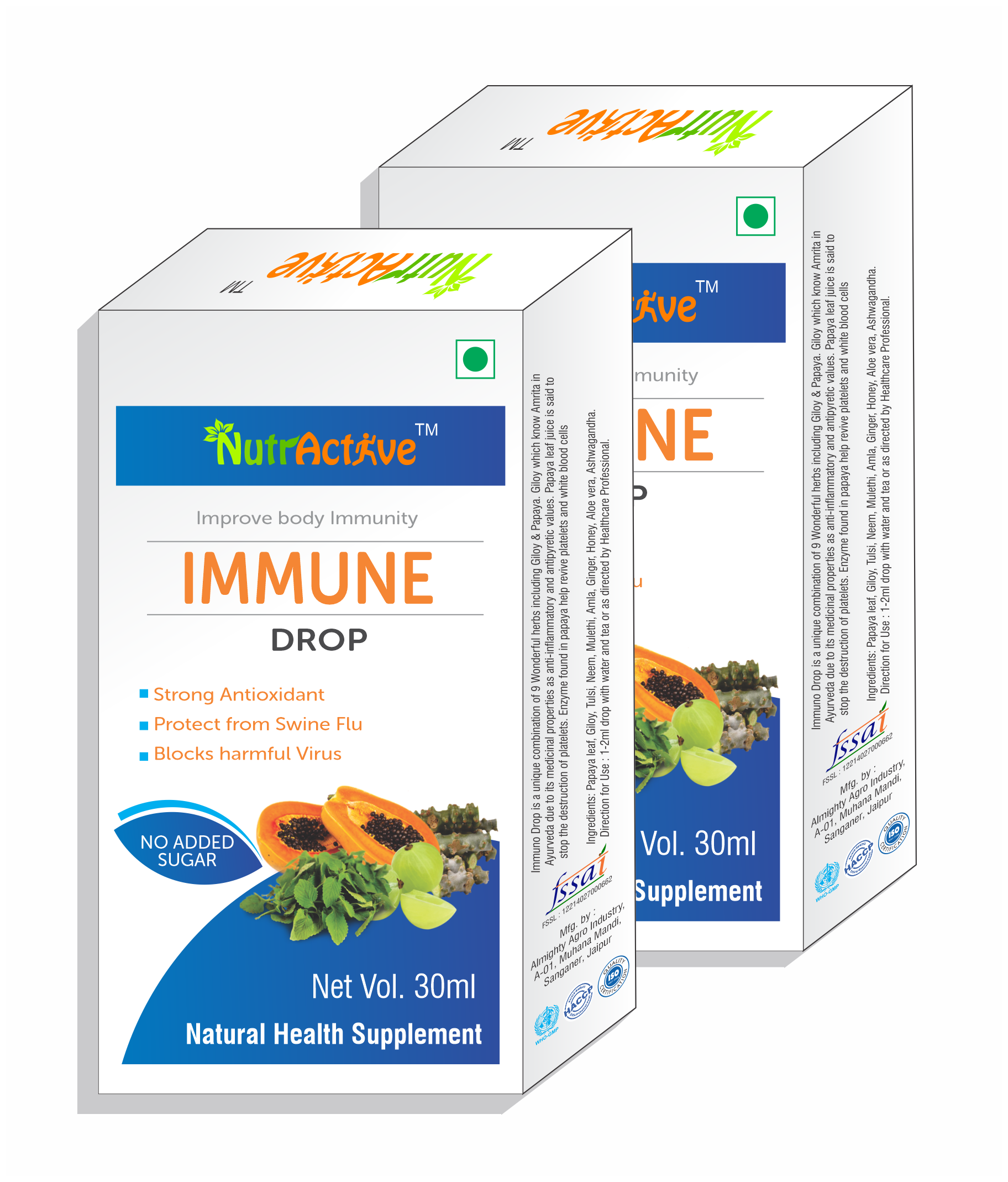 

NutrActive Immune Drop 30 ml (Pack of 2)
