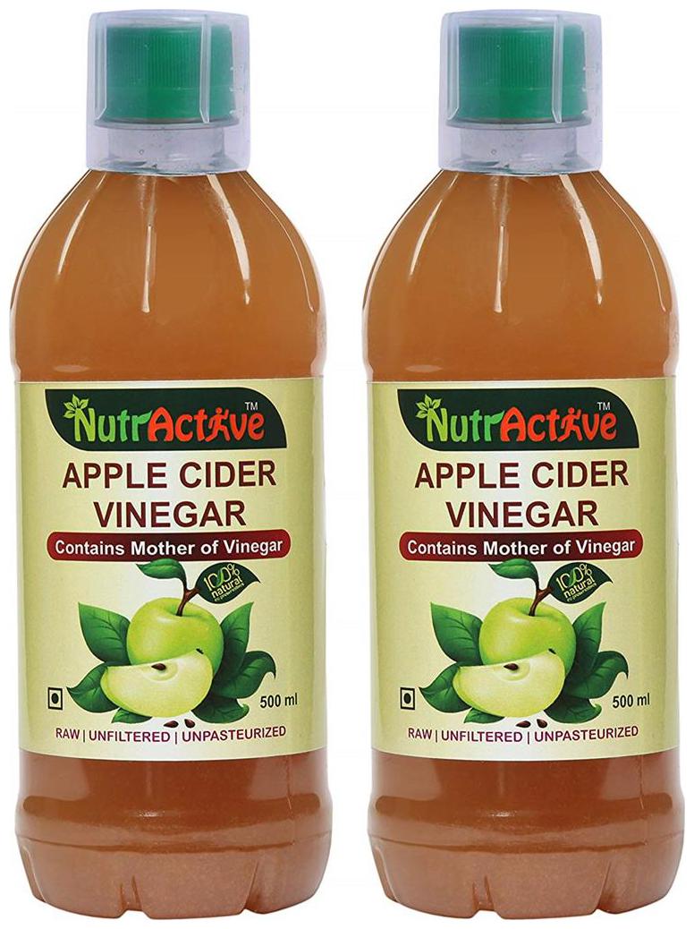 

Nutractive Super Apple Cider Vinegar With Mother Of Vinegar 500 ml Raw Unfiltered Unpasteurized1000 g Pack Of 2 500ml Each