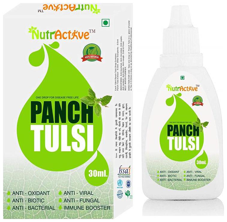 

Nutractive Tulsi Drops (Panch Tulsi Ark)30 ml 30 g Pack Of 1 30ml Each