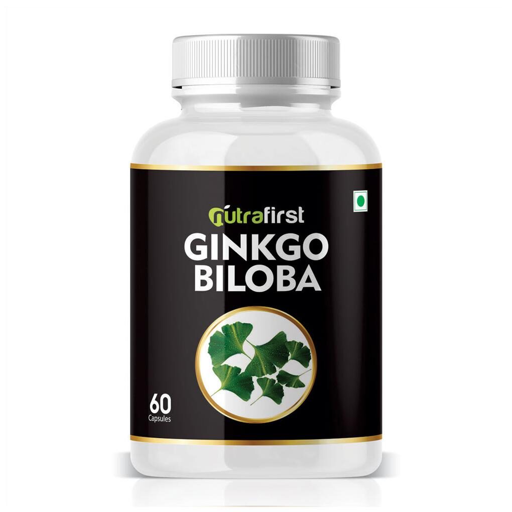 

Nutrafirst Pure Natural Ginkgo Biloba extract to support Healthy Brain Function 60 Capsules (Pack of 1)