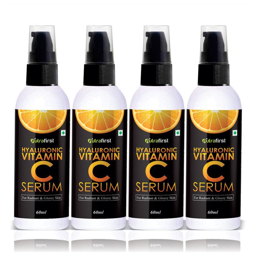 

Nutrafirst Vitamin C with Hyaluronic Acid for Radiant Glossy Skin - 60ml (Pack of 4)