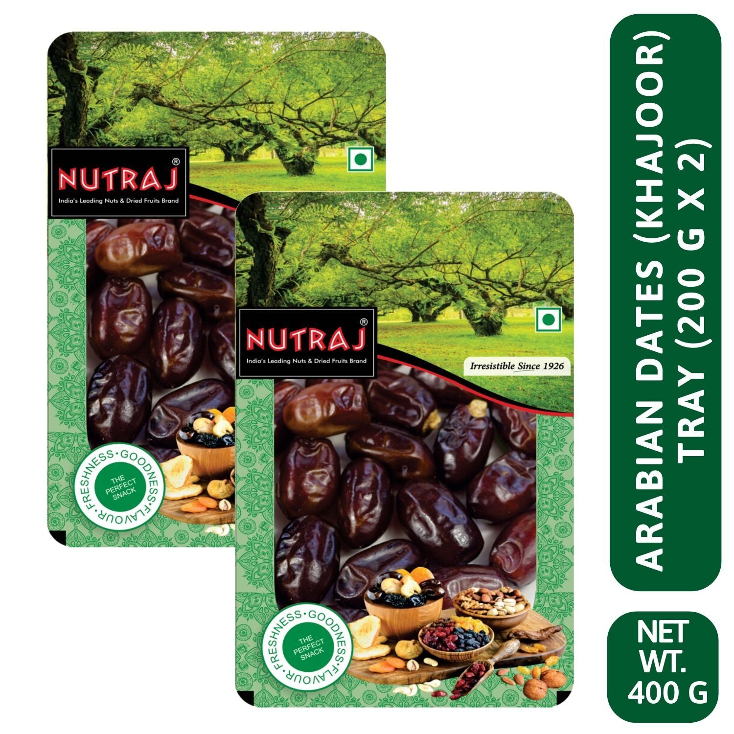 

Nutraj Arabian Dates Tray 200g (Pack of 2)