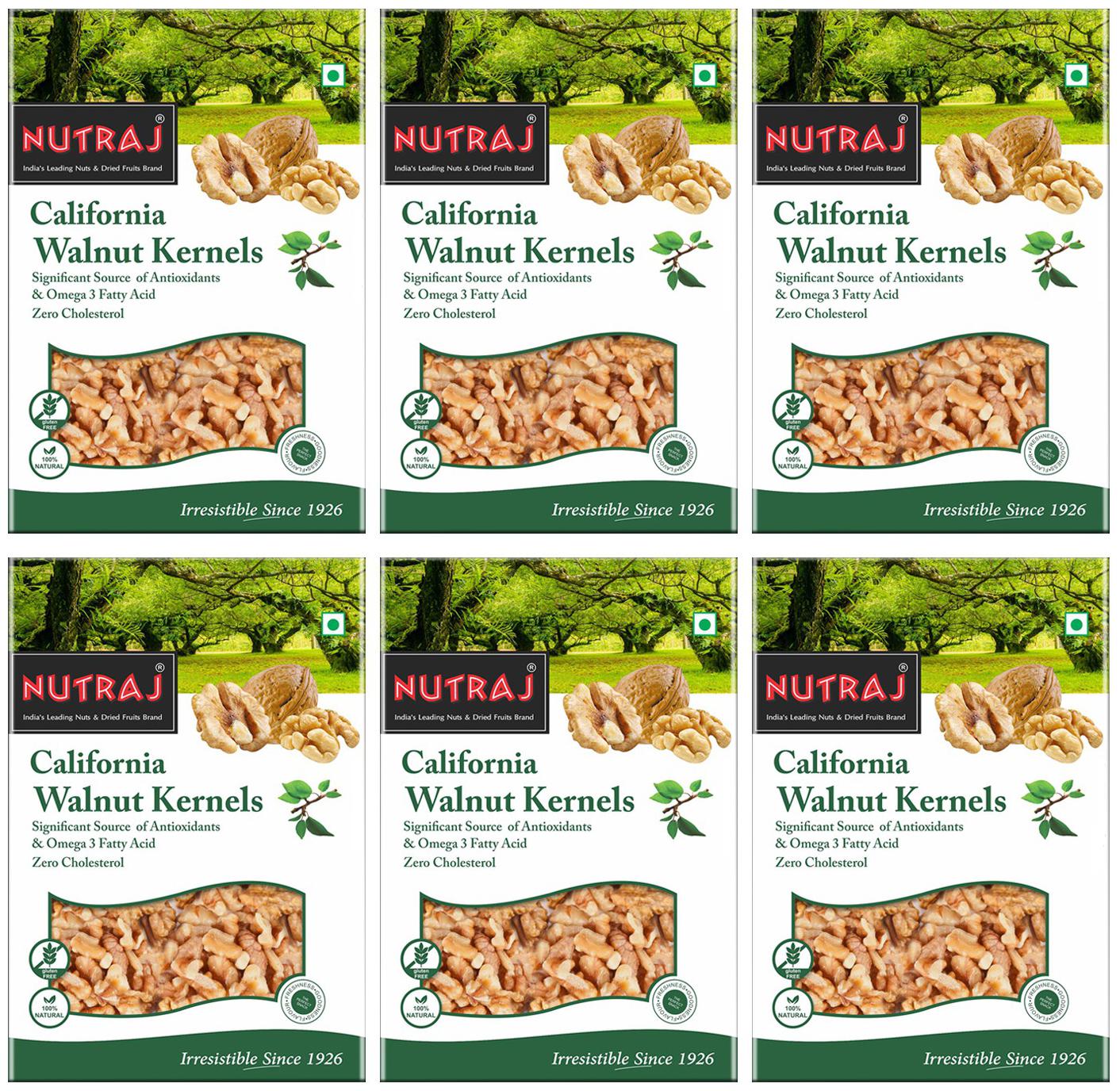 

Nutraj California Walnut Kernels - 250g(Pack of 6)