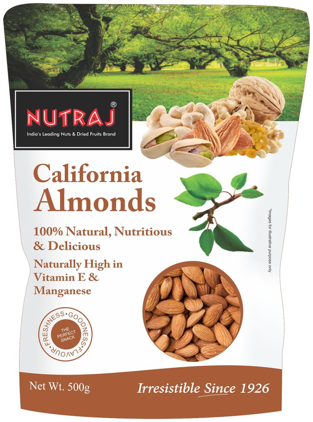 

Nutraj Dry Fruit Almonds 500 g (Pack of 1)