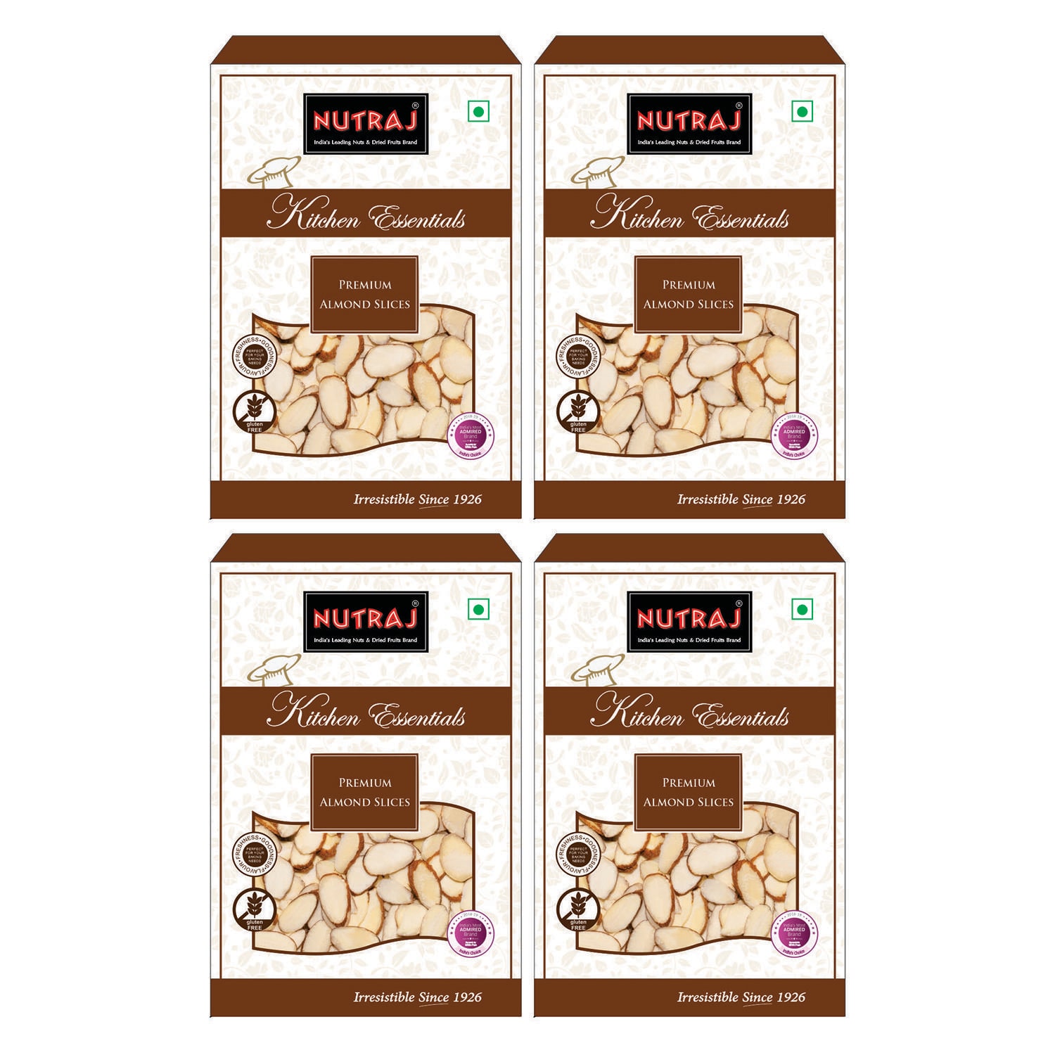 

Nutraj Kitchen Essential Premium Almond Slices (200g X 4)