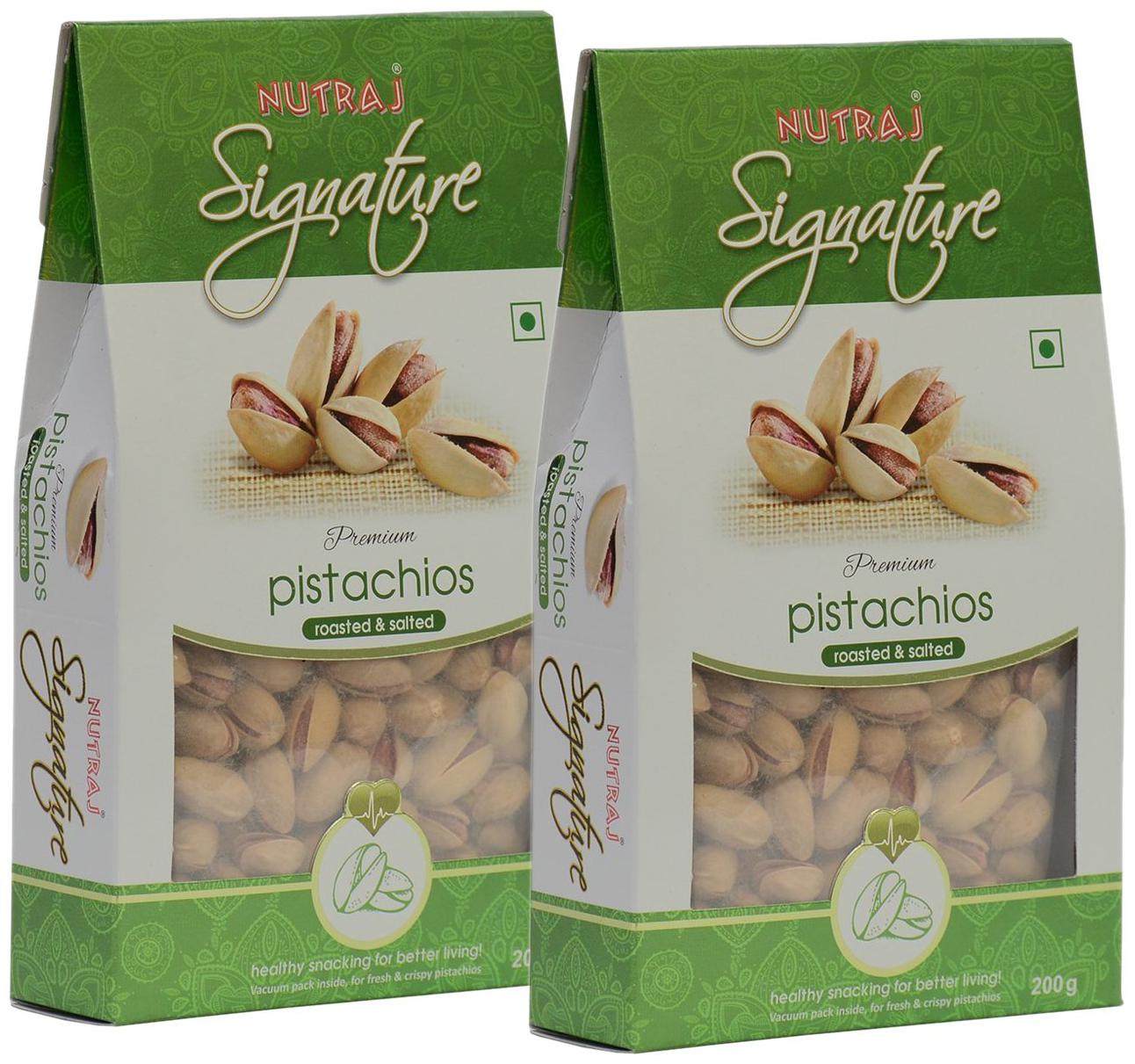 

Nutraj Signature Roasted And Salted California Pista 200 G (Pack Of 2)