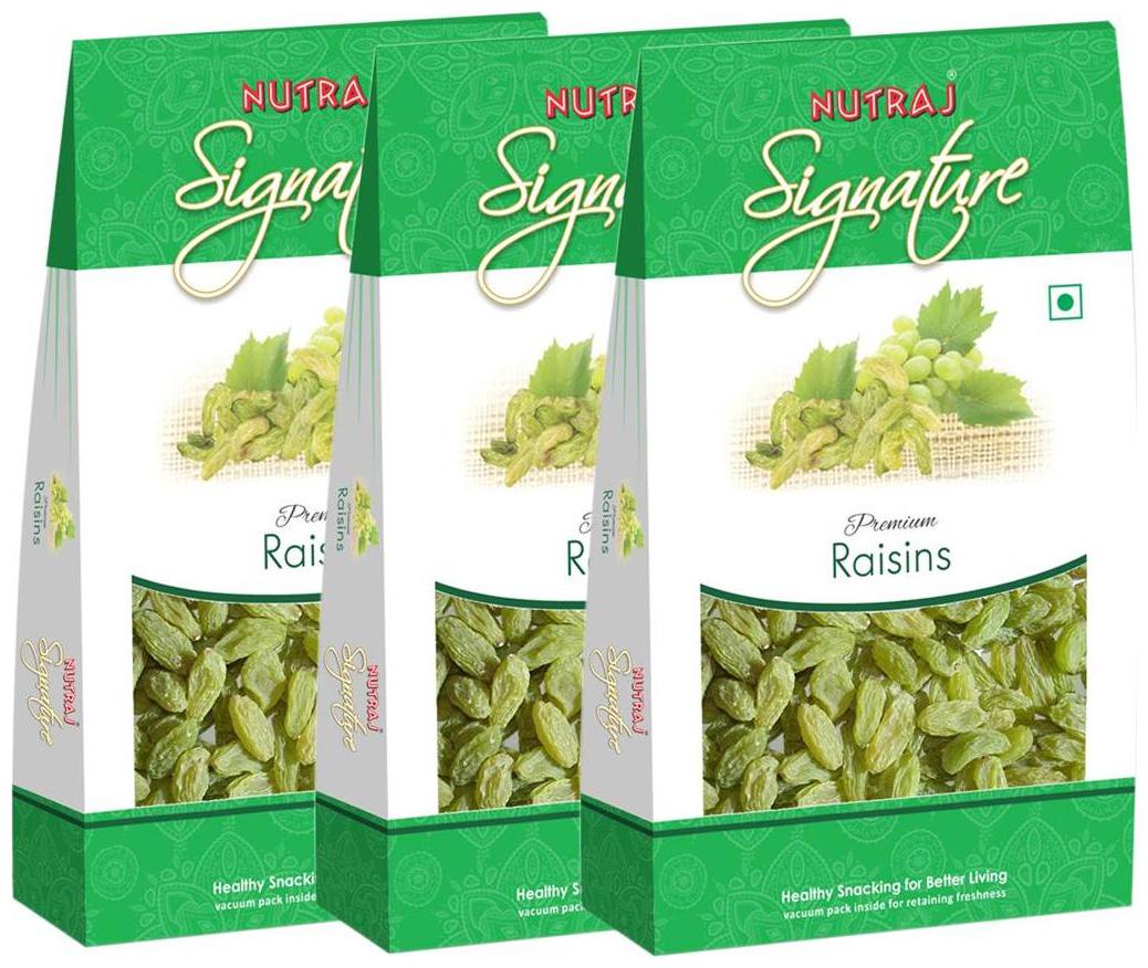 

Nutraj Signature - Premium Raisins 200G (Pack Of 3) - Vacuum Pack