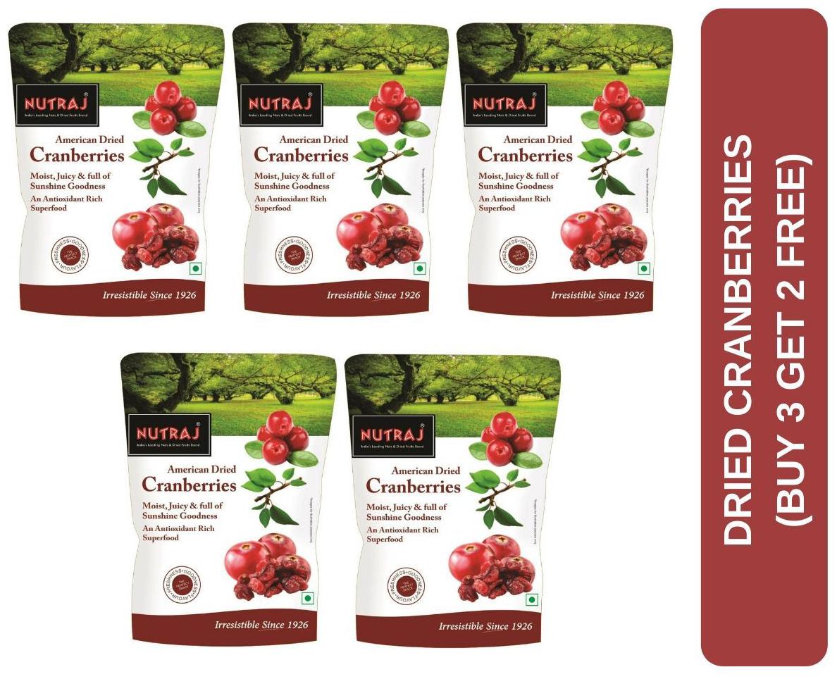 

Nutraj Sliced Dried Cranberries 180g (Buy 3 Get 2 Free)