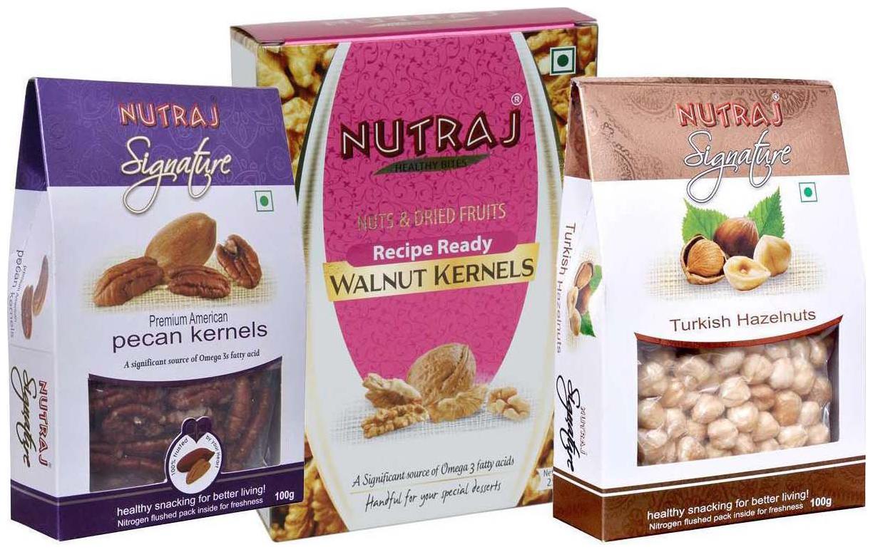 

Nutraj Super Saver Nuts Pack 450G (Walnuts 250G Pecans 100G Hazlenuts 100G)