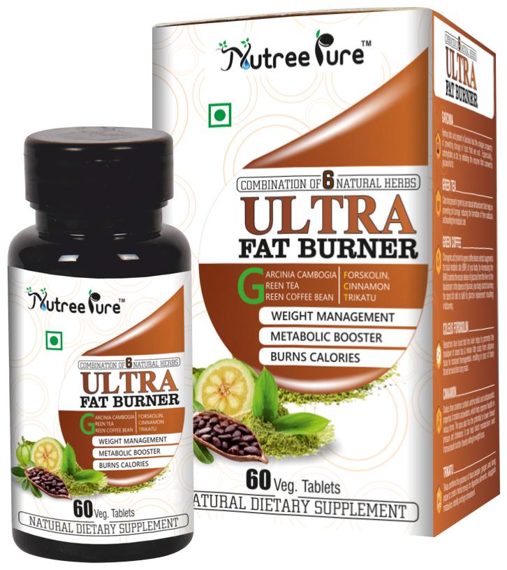 

Nutree Pure Ultra Fat Burner Combination of 6 Natural Herbs Extracts 60 Tablets
