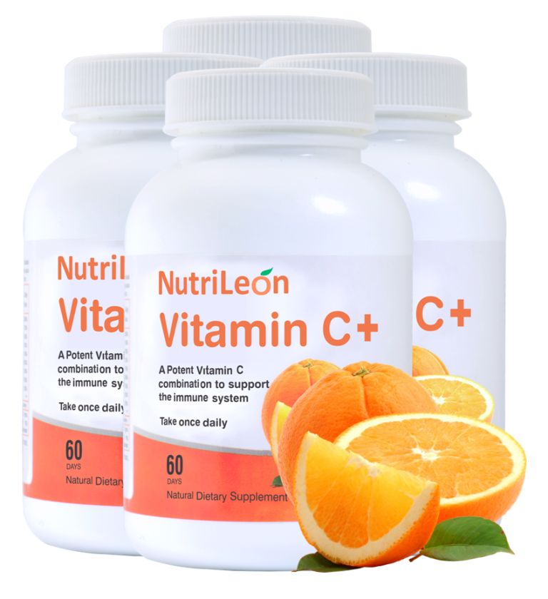 

NutriLeon Vitamin C D and zinc Selenium for Immunity 60 Tablets each (Pack Of 4)