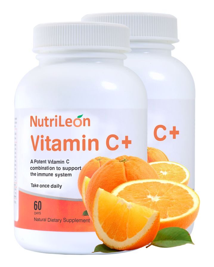 

NutriLeon Vitamin C D and zinc Selenium for Immunity 60 Tablets each (Pack Of 2)