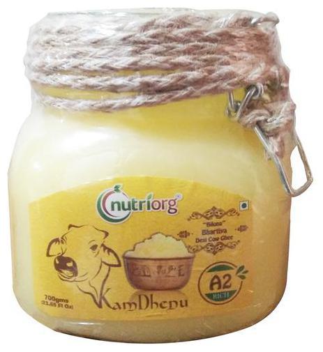 

Nutriorg A2 Rich Pure Bilona Bhartiya Desi Cow Ghee 700 g