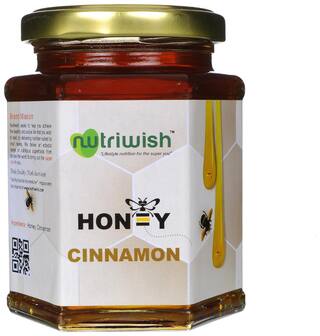 Buy Nutriwish Pure Organic Honey Infused With Cinnamon 350 G Pack