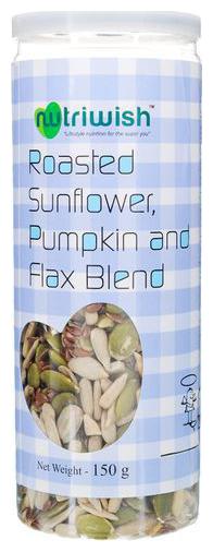 

NUTRIWISH Roasted Seeds - Sunflower Pumpkin Flax Seed Blend 150 g