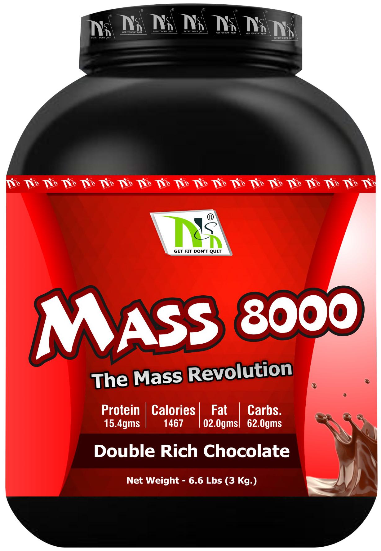 

NUTRO SPORTS NUTRITION MASS 8000 3 kg ( Pack of 1 )