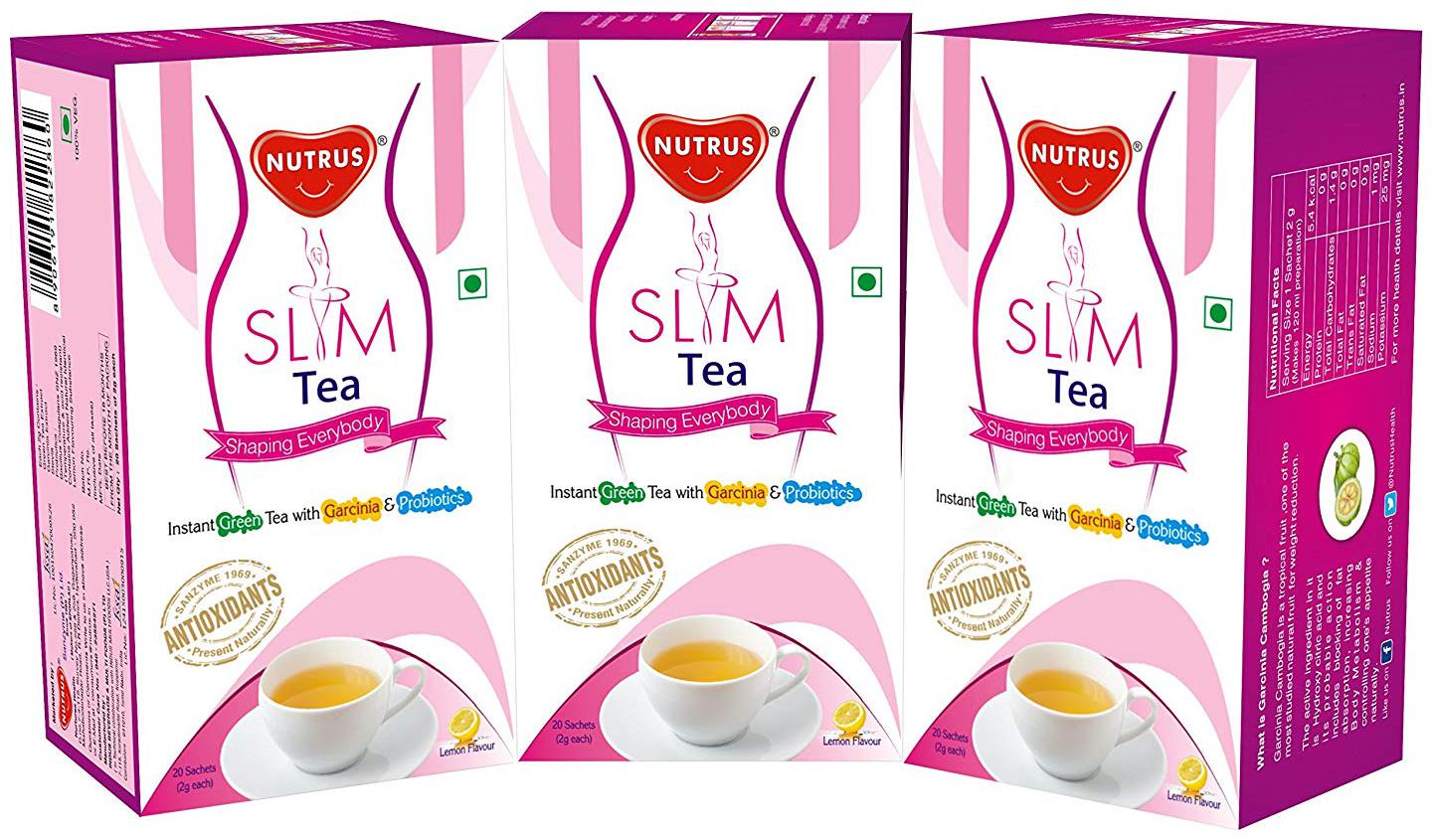 

Nutrus Slim Tea Lemon (Pack of 3 - 20 Sachets Each)