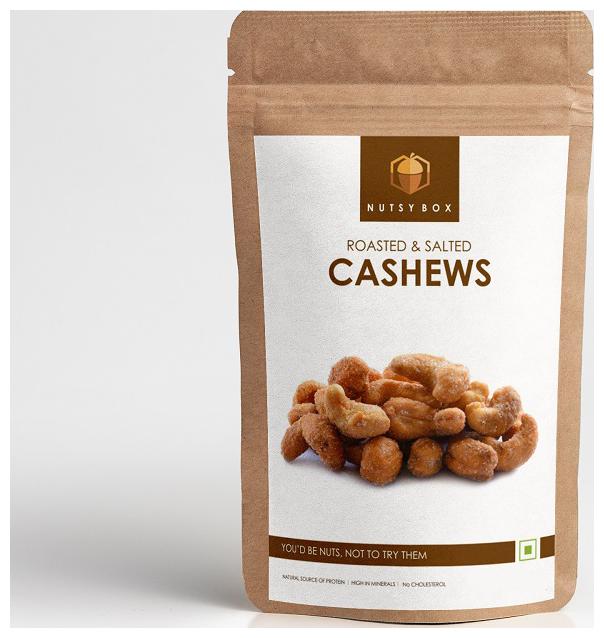 

Nutsy Box Roasted And Salted Cashews Lightly Salted 490g (Pack of 1)