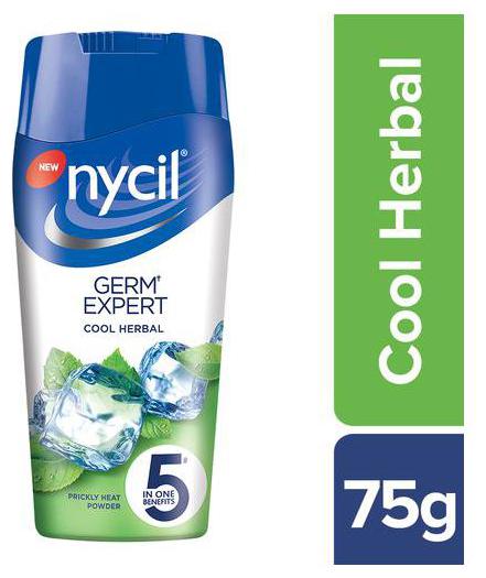 

Nycil Prickly Heat Powder - Cool Herbal With Neem Pudina 75 g