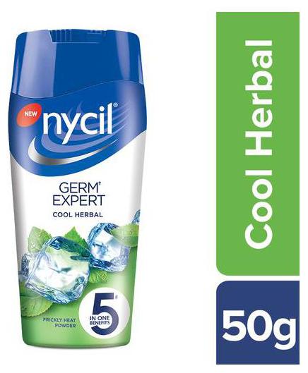 

Nycil Prickly Heat Powder - Cool Herbal With Neem Pudina 50 g