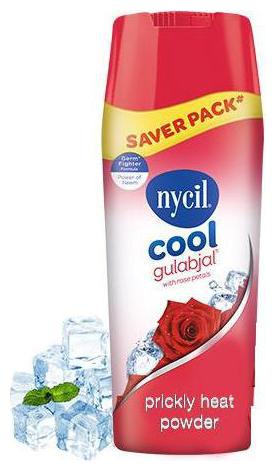 

Nycil Prickly Heat Powder - Cool Gulabjal Proprietary Ayurvedic Medicine 400 g