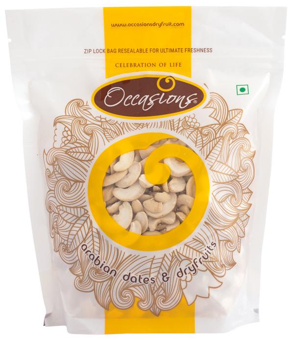 

Occasions Dry Fruit Cashew 2pc Fresh Cashew in 2 pcs Cashewnuts kaju Broker High Quality White Cashew 500g (Pack of 1)