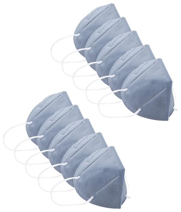 

Ocean N95 Face Mask For Men Women Pack Of 10 (Grey)