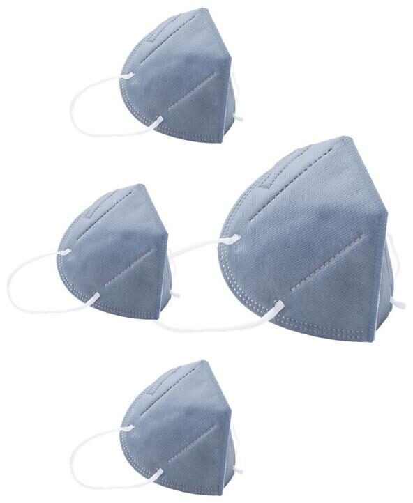 

Ocean N95 Face Mask For Men Women Pack Of 4 (Grey)